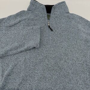 Stillwater Supply Co Men's XL 1/4 Zip Fleece Pullover Heather Blue stylish warm